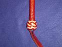 4ft Whiskey Red 16 plait Custom Classic American Bullwhip with 2tone Box Pattern Knot C